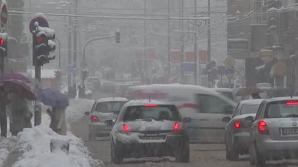 Heavy snowfall in Bosnia and Kosovo Heavy snowfall in Bosnia and Kosovo