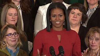 آخرین سخنرانی میشل اوباما در کاخ سفید