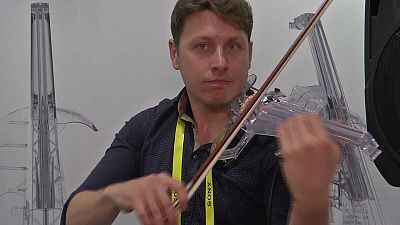 Pitch perfect? 3D-printed violin on show at electronics extravaganza