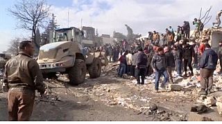 Fuel truck blast kills dozens in north Syrian border town