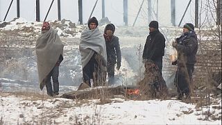 В Европе от морозов страдают мигранты
