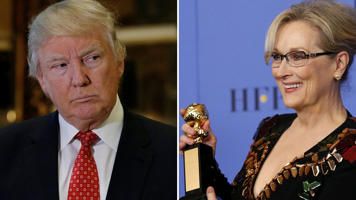 Trump contraataca y dice que Meryl Streep está "sobrevalorada"