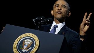 Les larmes d'Obama pour son dernier discours