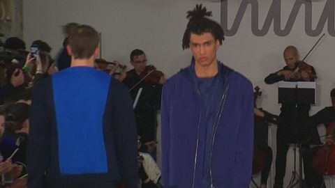 British rapper Tinie Tempah makes catwalk debut in London