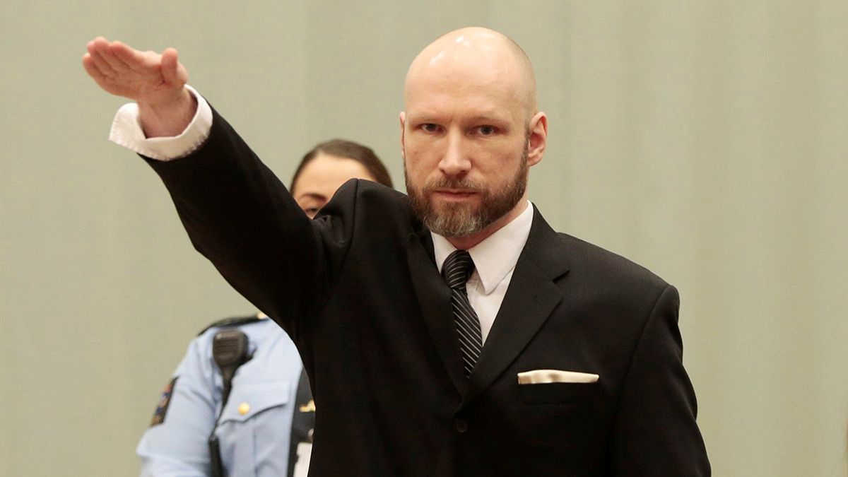 Breivik pulls Nazi salute in court