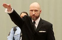Breivik pulls Nazi salute in court
