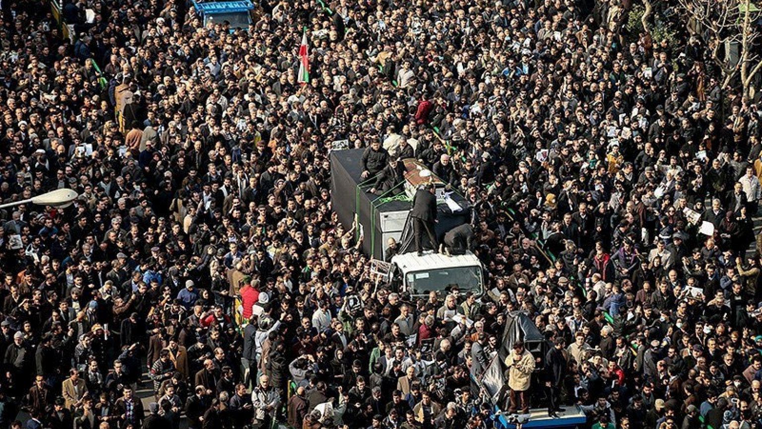 وداع با رفسنجانی در خیابان انقلاب