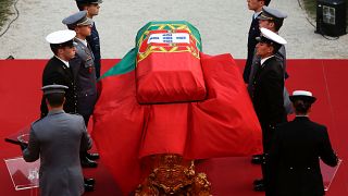 Portugal holds state funeral for former president Mario Soares