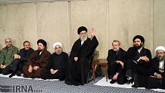 برگزاری مراسم ترحیم هاشمی رفسنجانی با حضور علی خامنه ای و غیبت محمد خاتمی
