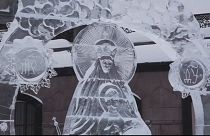نمایشگاه مجسمه های یخی در روسیه
