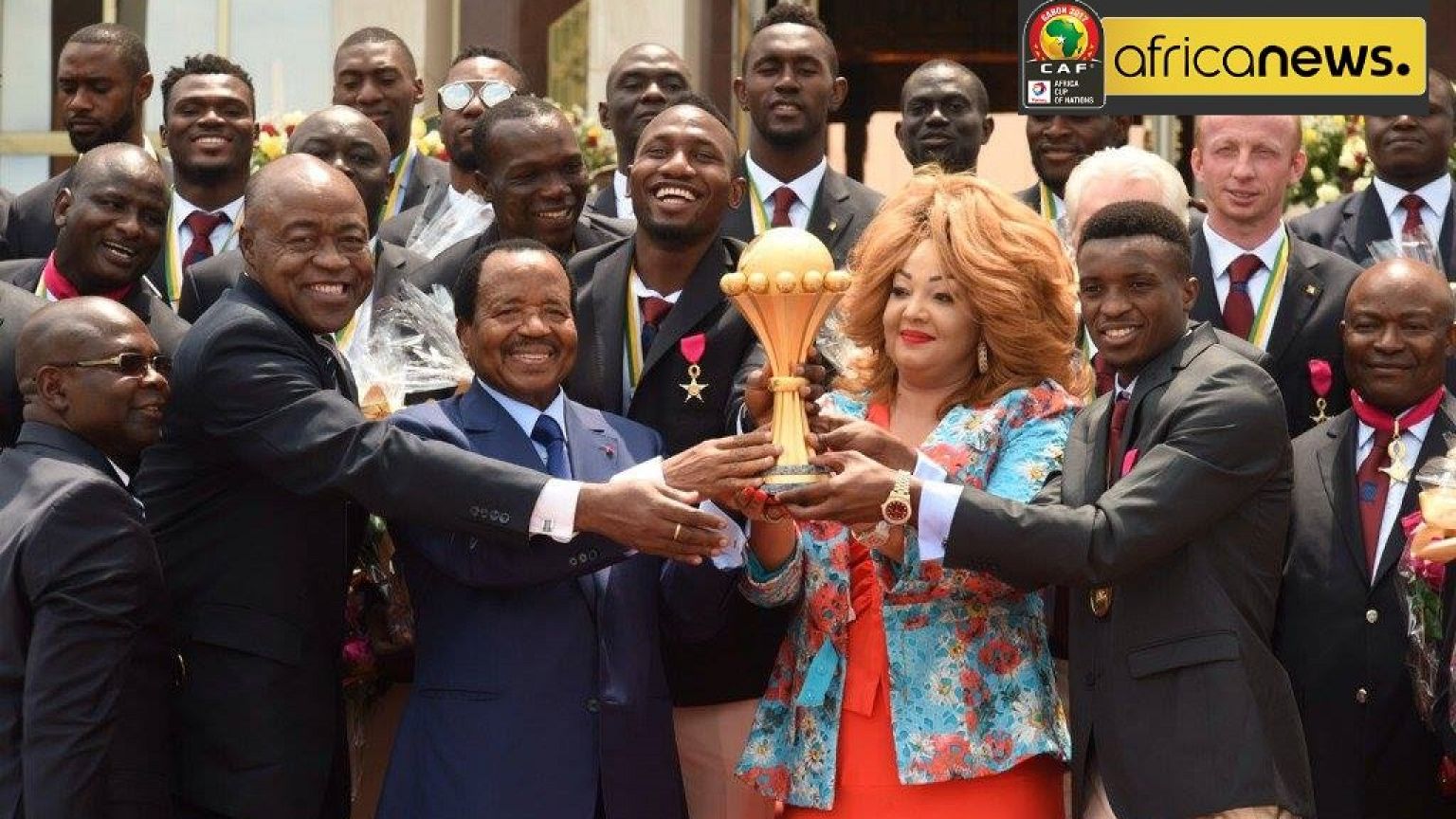 CAN 2017 : Paul Biya honore les Lions qui ont mis leurs adversaires "dans la sauce"