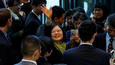 Taiwan leader visits US as Trump again queries 'One China' policy