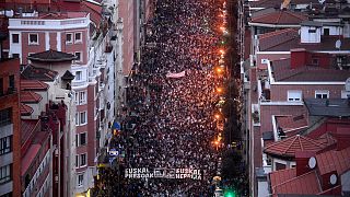 Decenas de miles de personas piden el acercamiento de presos de ETA en Bilbao