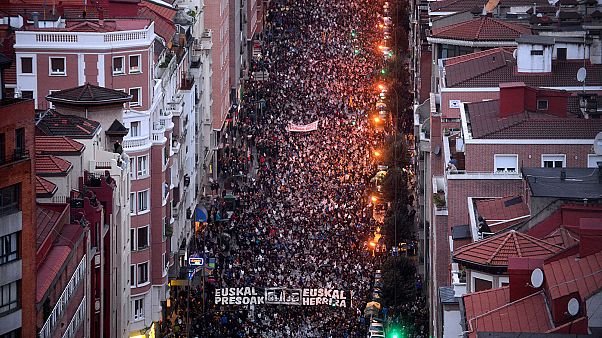 Bilbao: Großdemonstration für ETA-Häftlinge Bilbao: Großdemonstration für ETA-Häftlinge