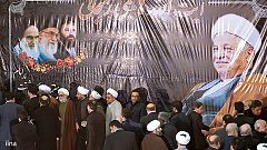 مراسم شب هفتم هاشمی رفسنجانی با حضور حسن روحانی برگزار شد