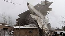Turkish cargo plane crashes into houses in Kyrgyzstan