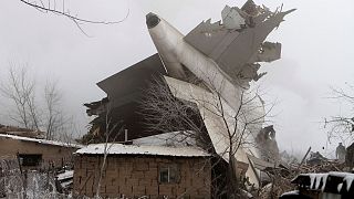 Turkish cargo plane crashes into houses in Kyrgyzstan