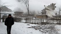 مقتل سبعة وثلاثين شخصا في تحطم طائرة شحن تركية فوق قرغيزستان