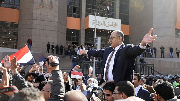 "Tiran ve Sanafir adaları Mısır toprağıdır" "Tiran ve Sanafir adaları Mısır toprağıdır"