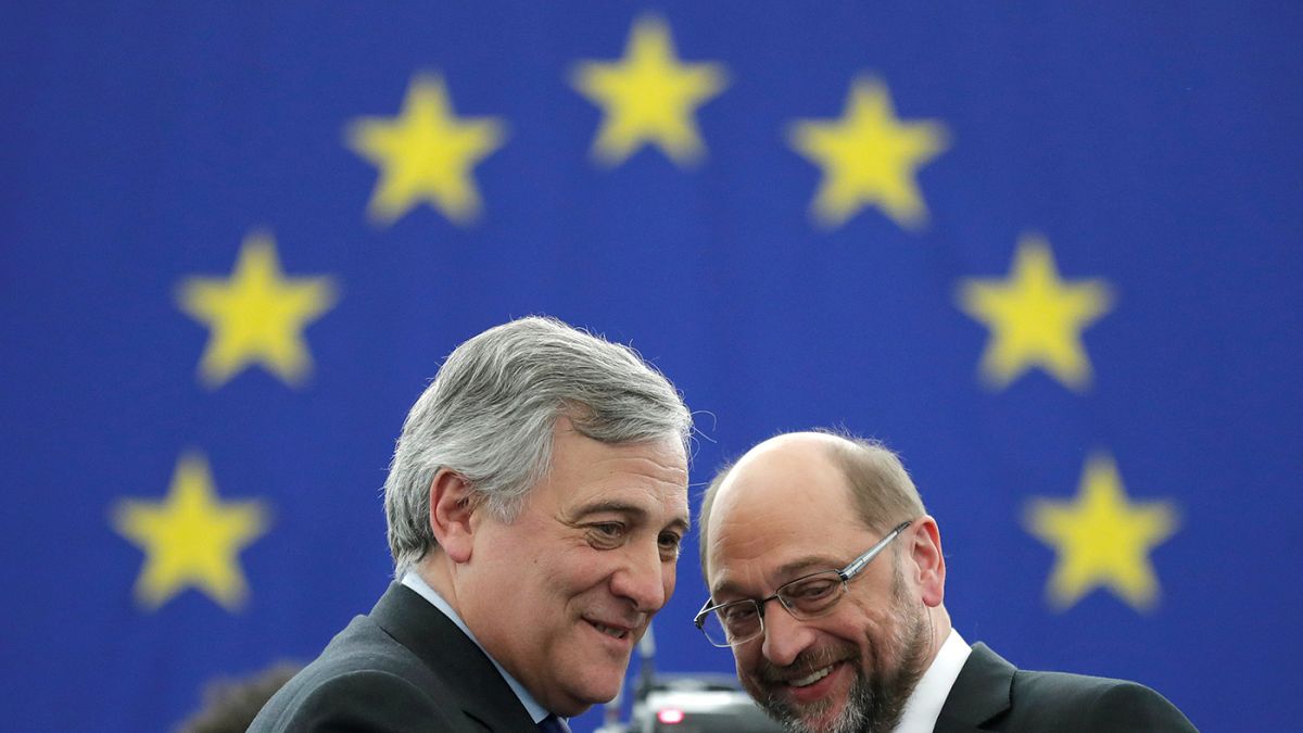 Antonio Tajani presidente del Parlamento europeo al posto del dimissionario Schulz