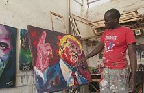 Trump vu par le peintre kényan Evans Yegon