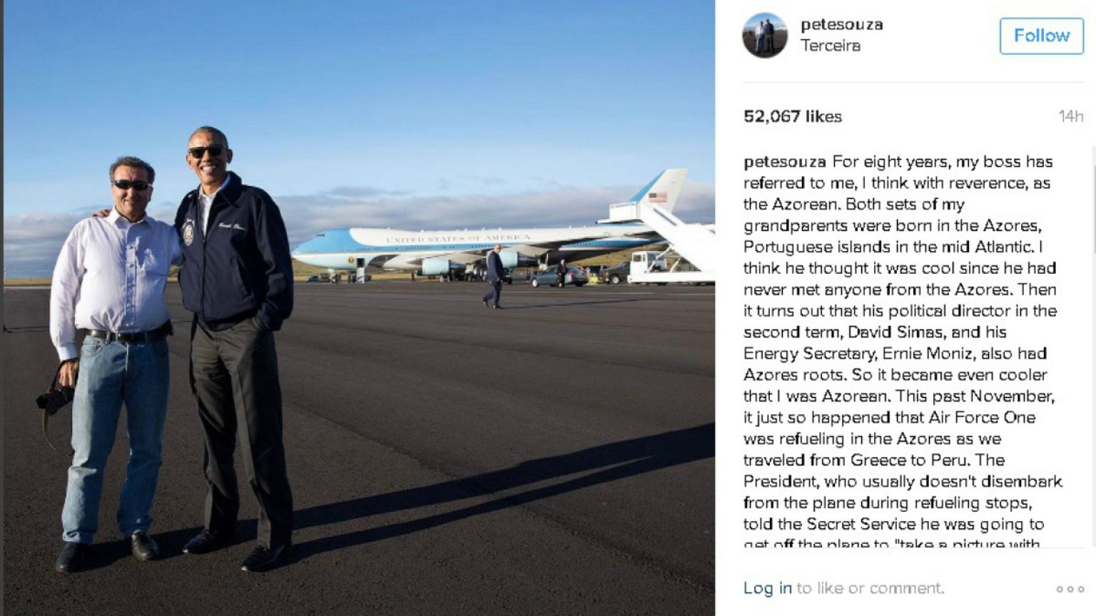 Pete "O Açoriano" Souza, o fotógrafo de Barack Obama