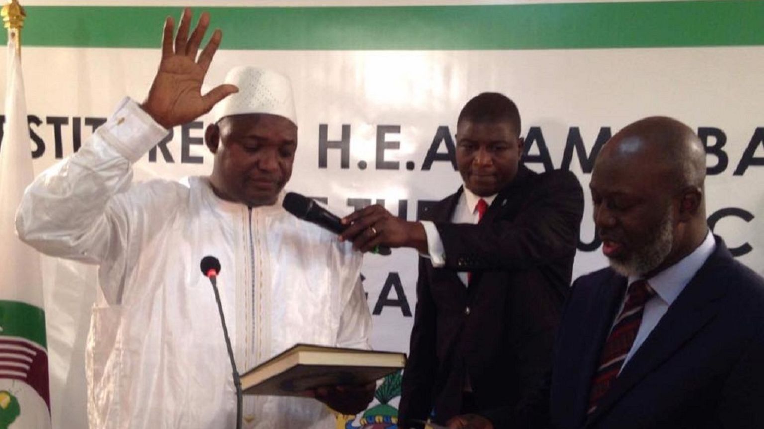 [LIVE] Gambia Crisis: President Barrow sworn in, Jammeh still defiant