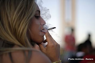 Marijuana legalisation advocates get on their high horses in anti-Trump protest