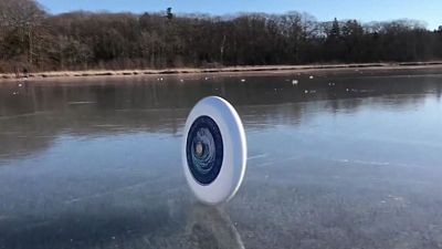 Disco volador sobre el hielo