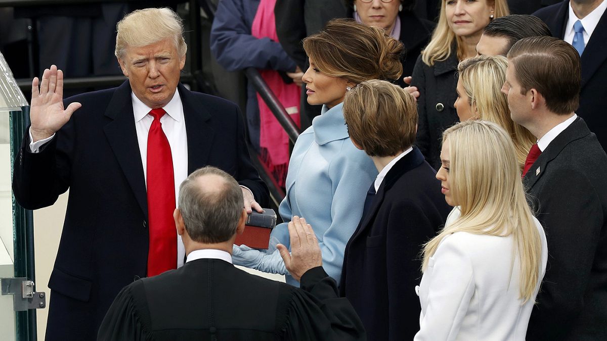 Trump resmen ABD'nin 45. başkanı: "İktidar Washington'dan halka geçti artık"