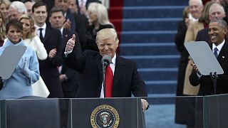 Donald Trump takes up the presidential mantle in inauguration speech