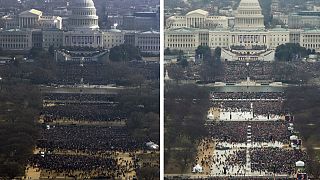 جدل جديد في الولايات المتحدة بشأن حجم الحشود التي شاركت في حفل تنصيب ترامب