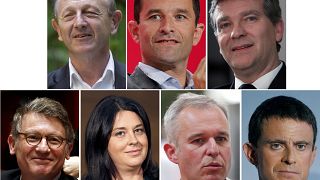 Primaire de la gauche française : Hamon en tête, talonné par Valls