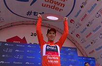 Porte celebrates Tour Down Under title as Ewan wins final stage