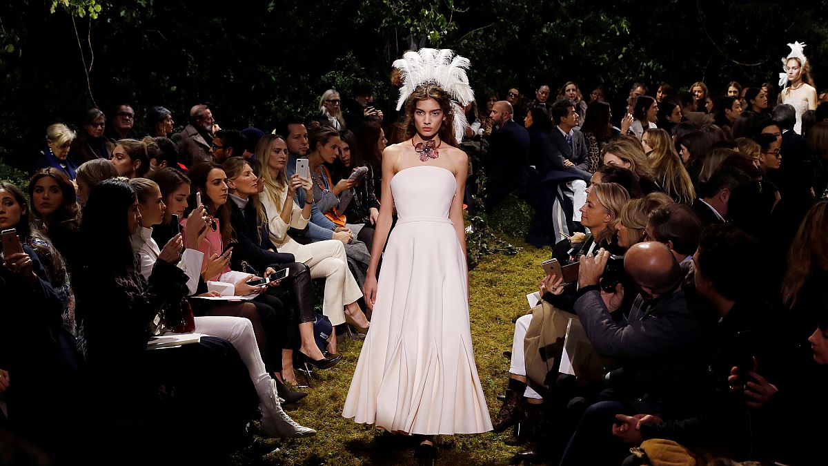 Dior's Maria Grazia Chiuri unveils collection at Paris Fashion Week
