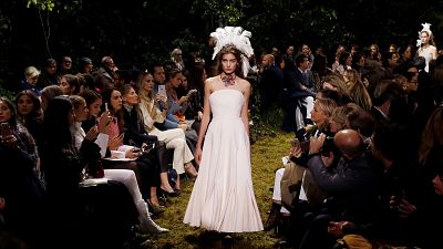 Dior's Maria Grazia Chiuri unveils collection at Paris Fashion Week