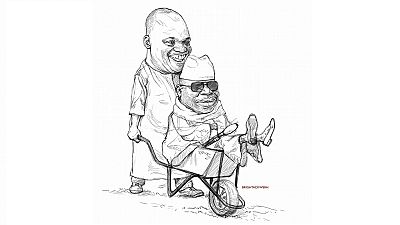 African cartoonists lampoon exiled Jammeh with 'barrow' art