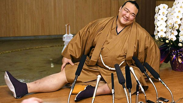 Japón vuelve a tener un gran campeón de sumo 19 años después Japón vuelve a tener un gran campeón de sumo 19 años después