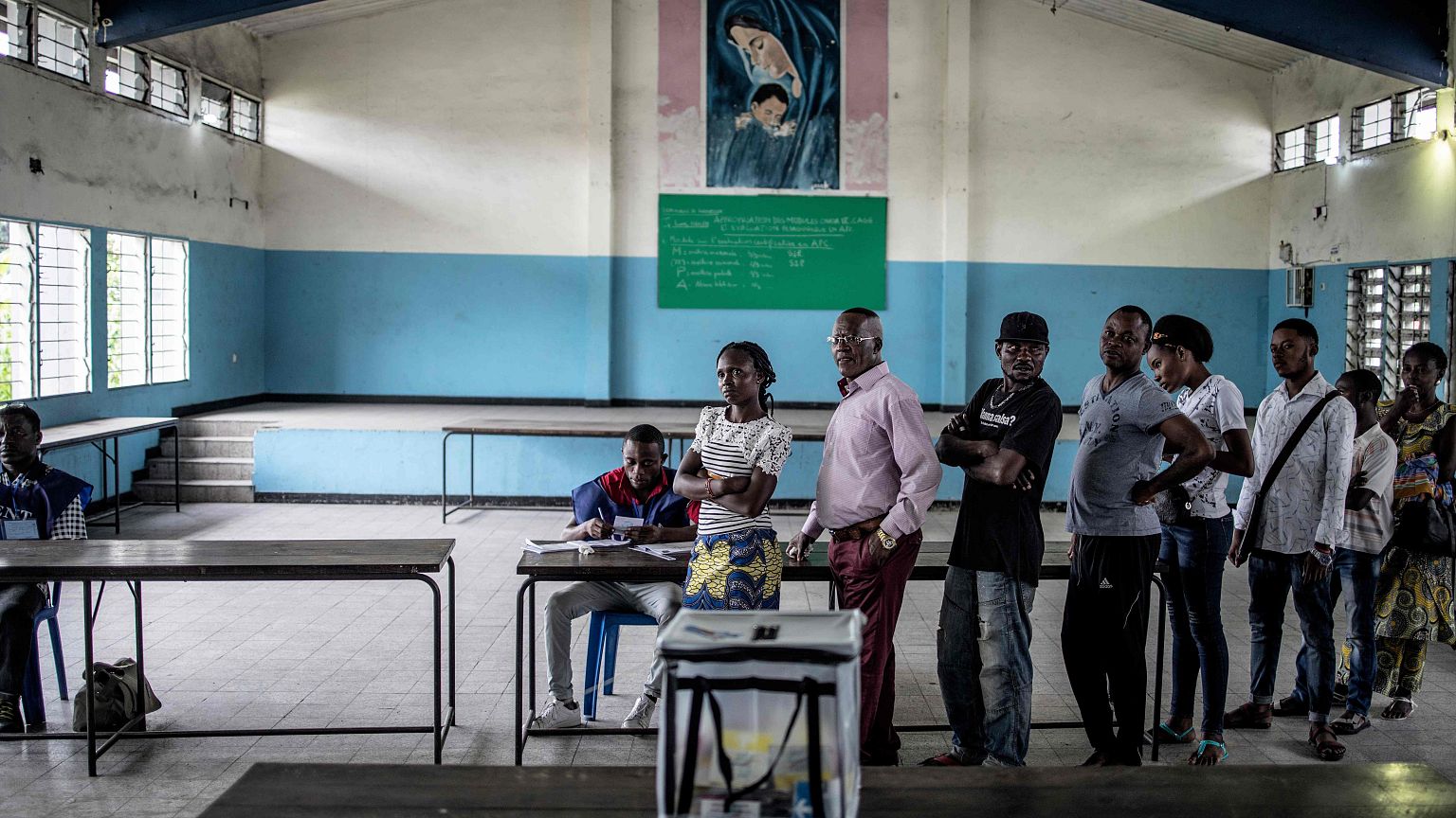 Voters cast ballots in Congo's general election