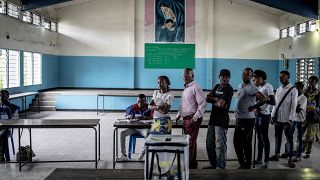 Voters cast ballots in Congo's general election