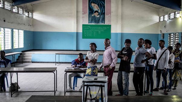 Voters cast ballots in Congo's general election Voters cast ballots in Congo's general election