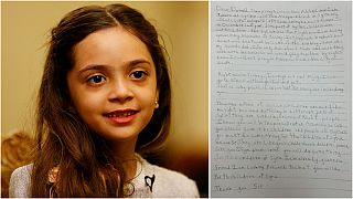 Girl, 7, tells Trump: "Help Syria and I'll be your friend"