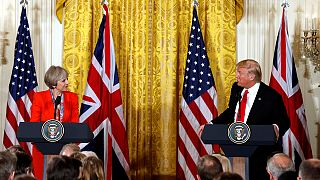 'We are going to get along very well', Trump to May