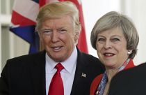 May besucht Trump und preist "Bollwerk" Nato