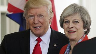 Holding hands, Trump and May renew 'deep bond' between US and UK