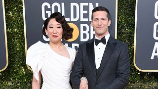 Sandra Oh and Andy Samberg Golden Globes