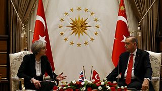 May talks trade in Turkey for a fresh Brexit boost