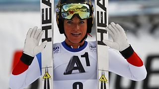 Gut wins prestigious Cortina downhill