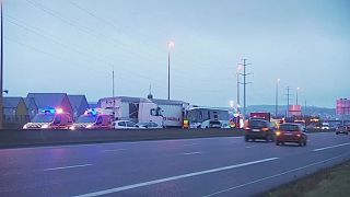 Dozens hurt in motorway pile-up near Paris