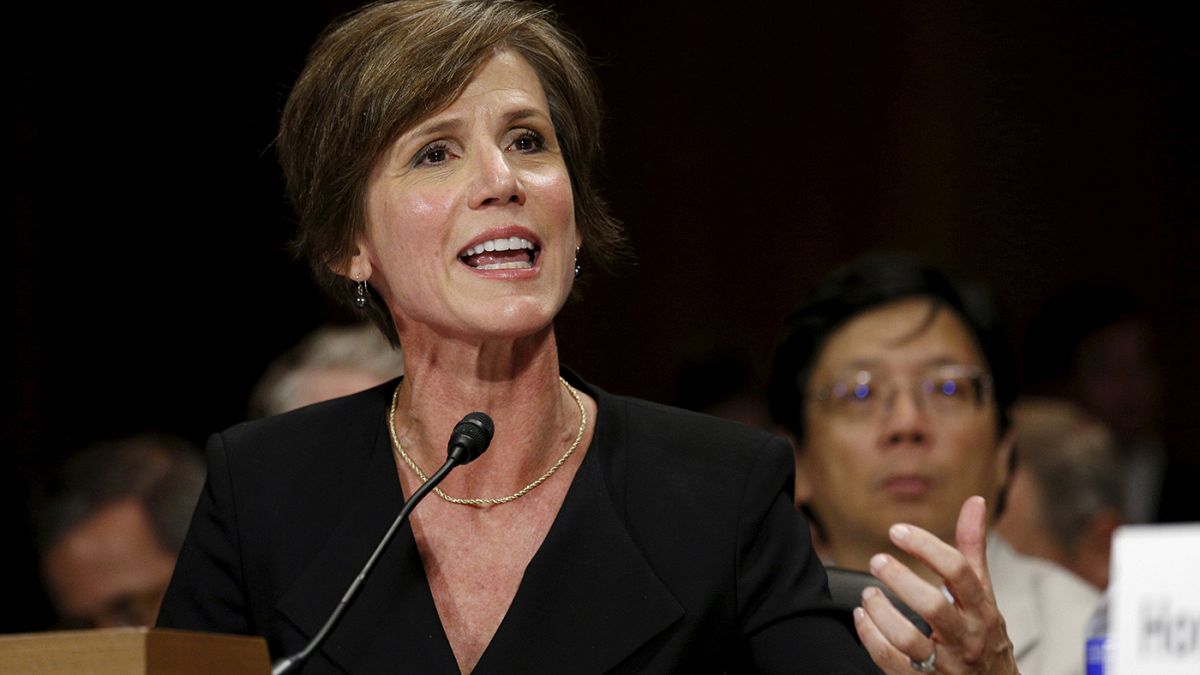 La ministre américaine de la Justice, Sally Yates, licenciée par Donald Trump